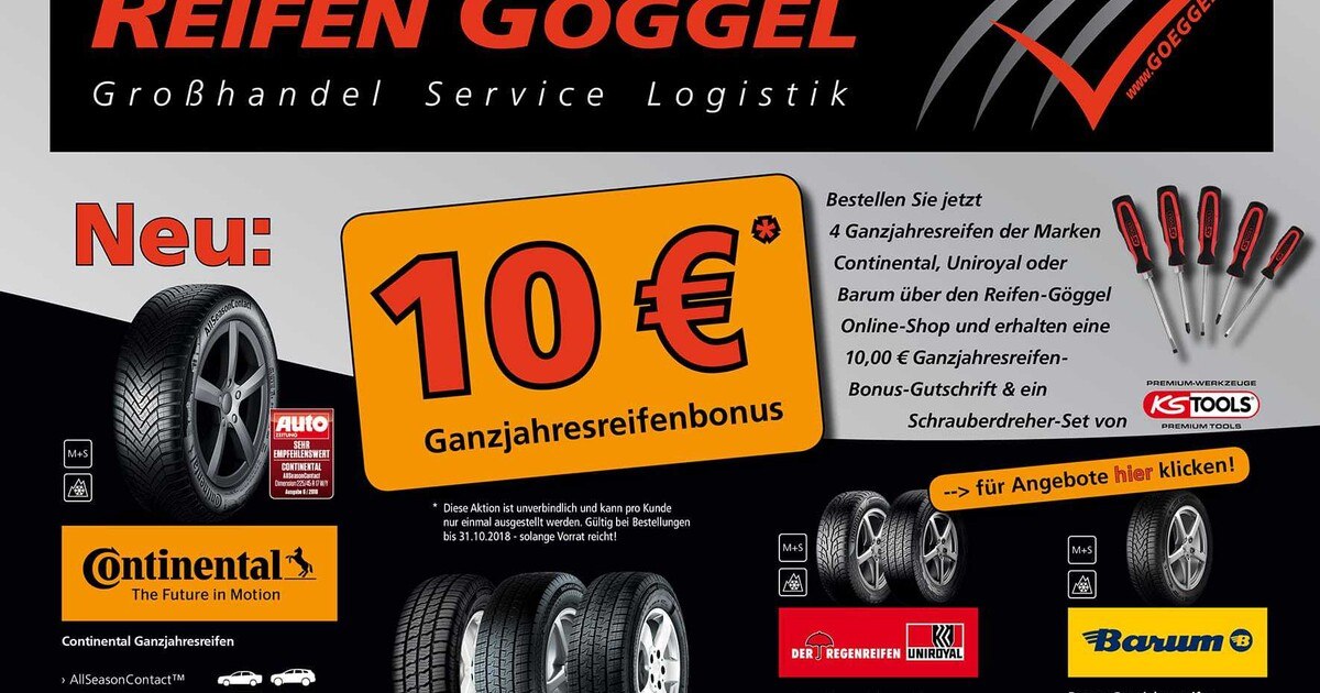 Reifen Göggel: Ganzjahresreifen-Bonus