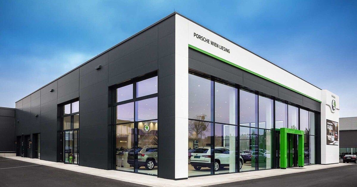Porsche Wien-Liesing: Größtes Škoda-Zentrum eröffnet