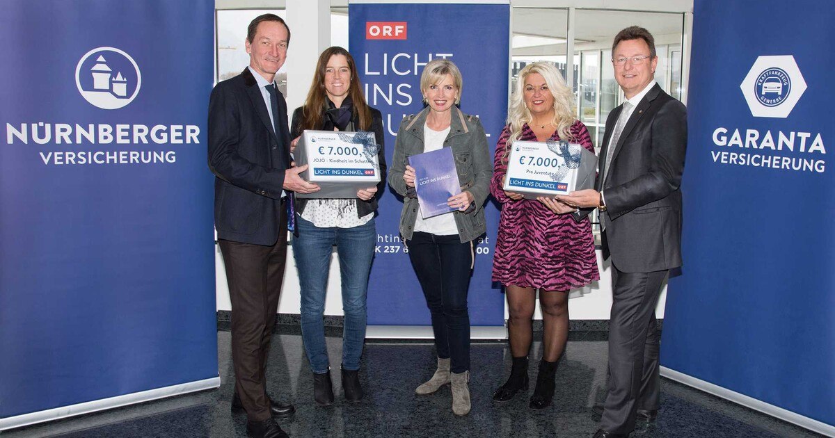Nürnberger und Garanta unterstützen &quot;Licht ins Dunkel&quot;