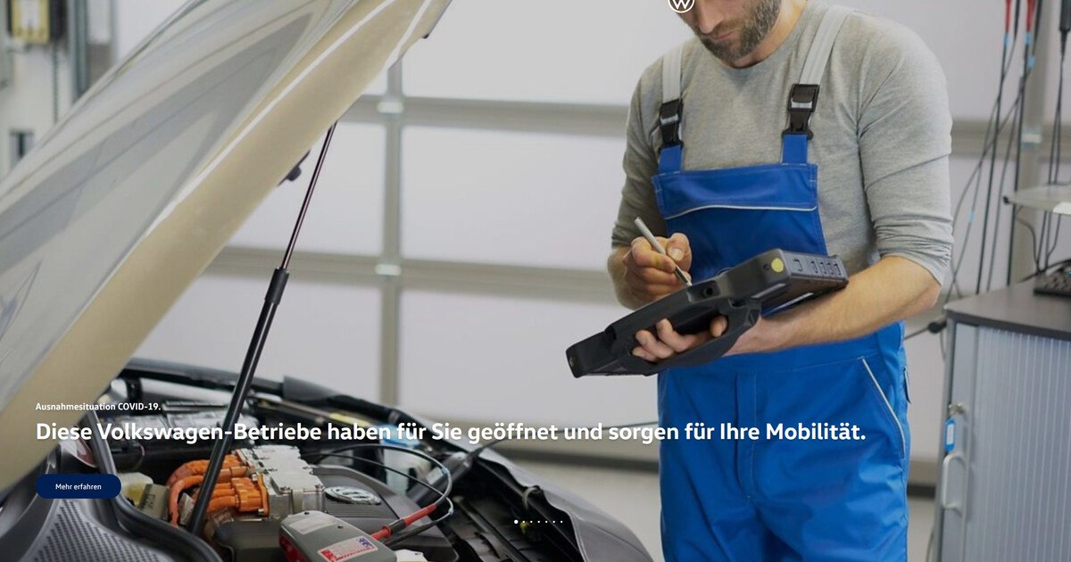 VW-Markenbetriebe: flächendeckender Servicenotdienst