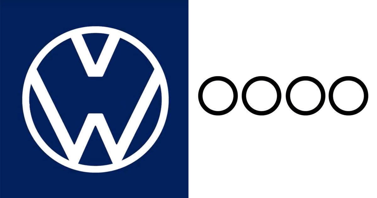 VW- und Audi-Logos im Zeichen der Coronakrise