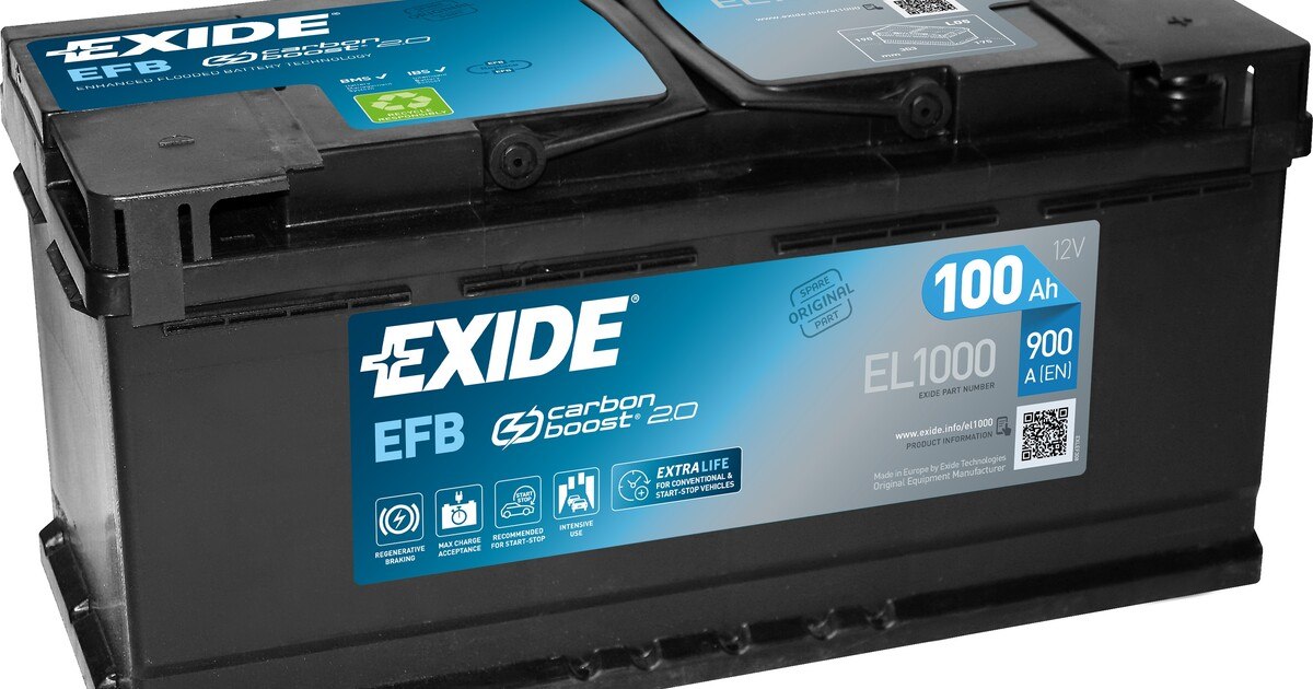 Exide ergänzt Sortiment rekuperationsfähiger EFB-Batterien