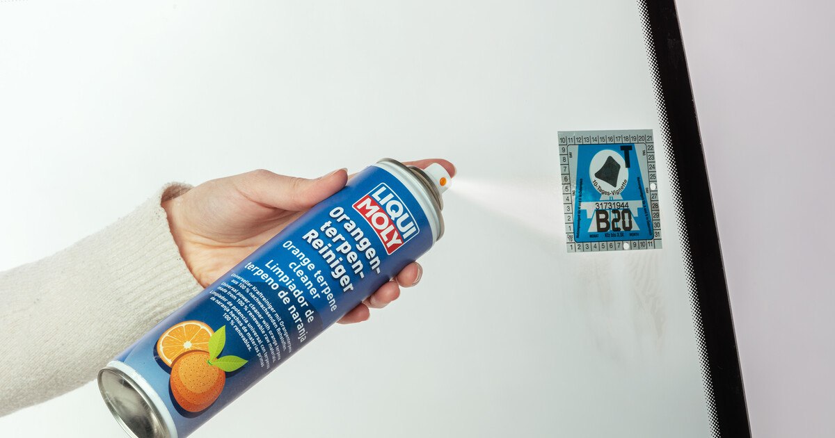 Endlich Pickerl- und Vignettenreste schnell wegputzen