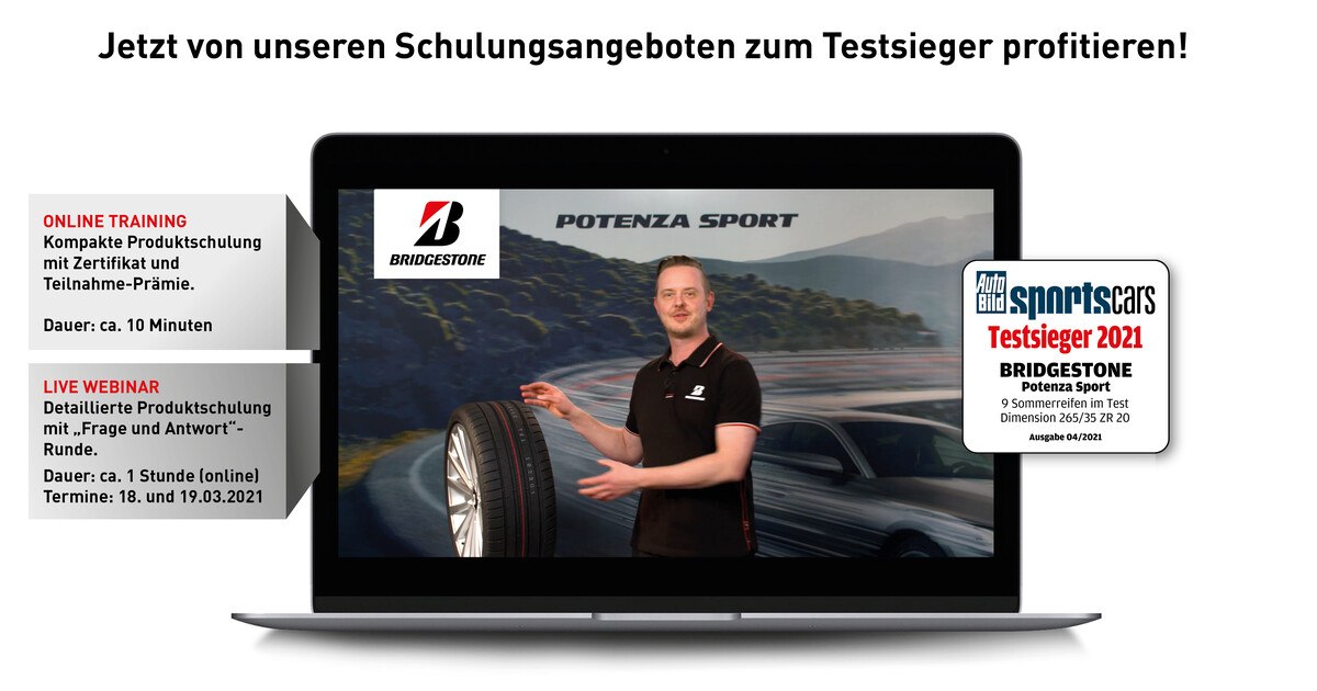 Neues Bridgestone Online-Training