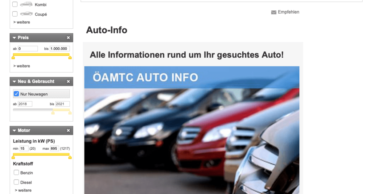 Auto-Kostenwahrheit mit dem ÖAMTC