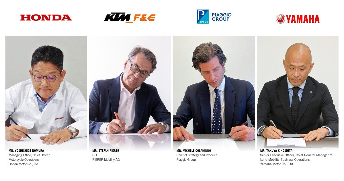 Motorradhersteller einigen sich auf Tauschbatterien