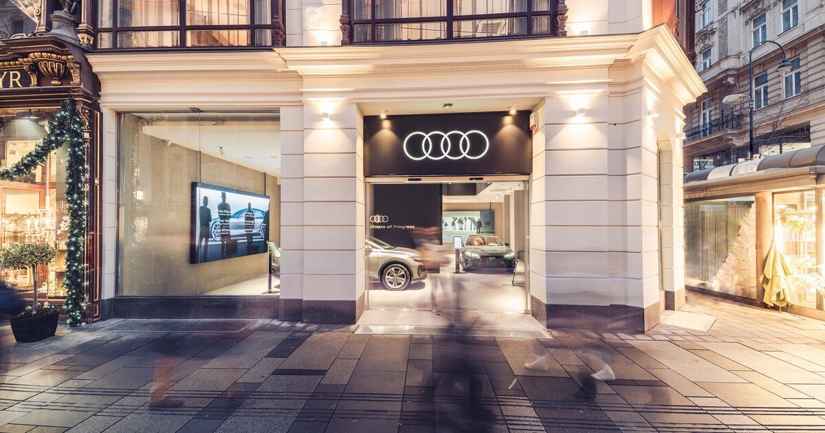 Neues Audi E-Zentrum mitten in Wien