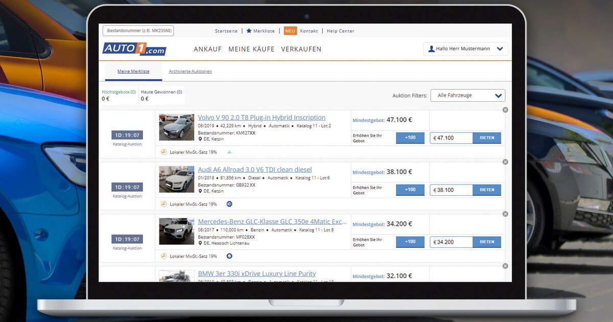 Spannende Auto-Auktion für Händler